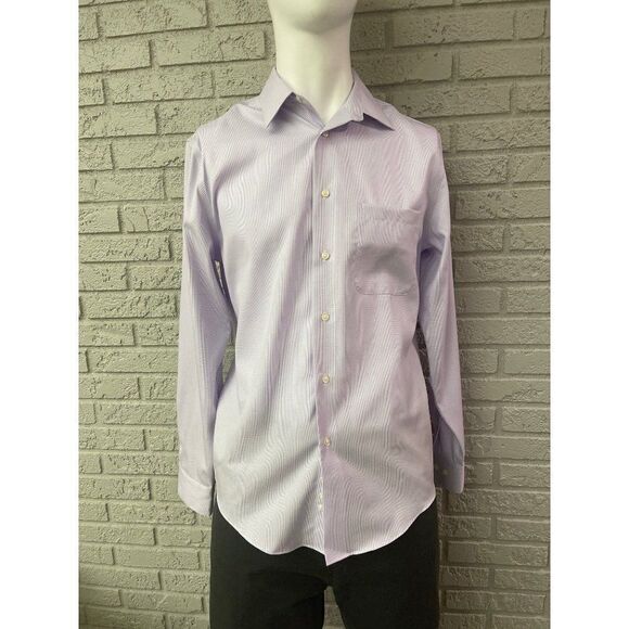 Pronto Uomo 100% Cotton Button Down Dress Shirt Size 15 1/2 - Picture 1 of 7